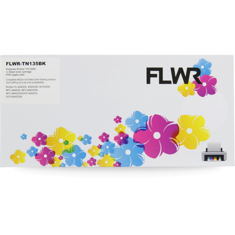 FLWR Brother TN-135BK Zwart